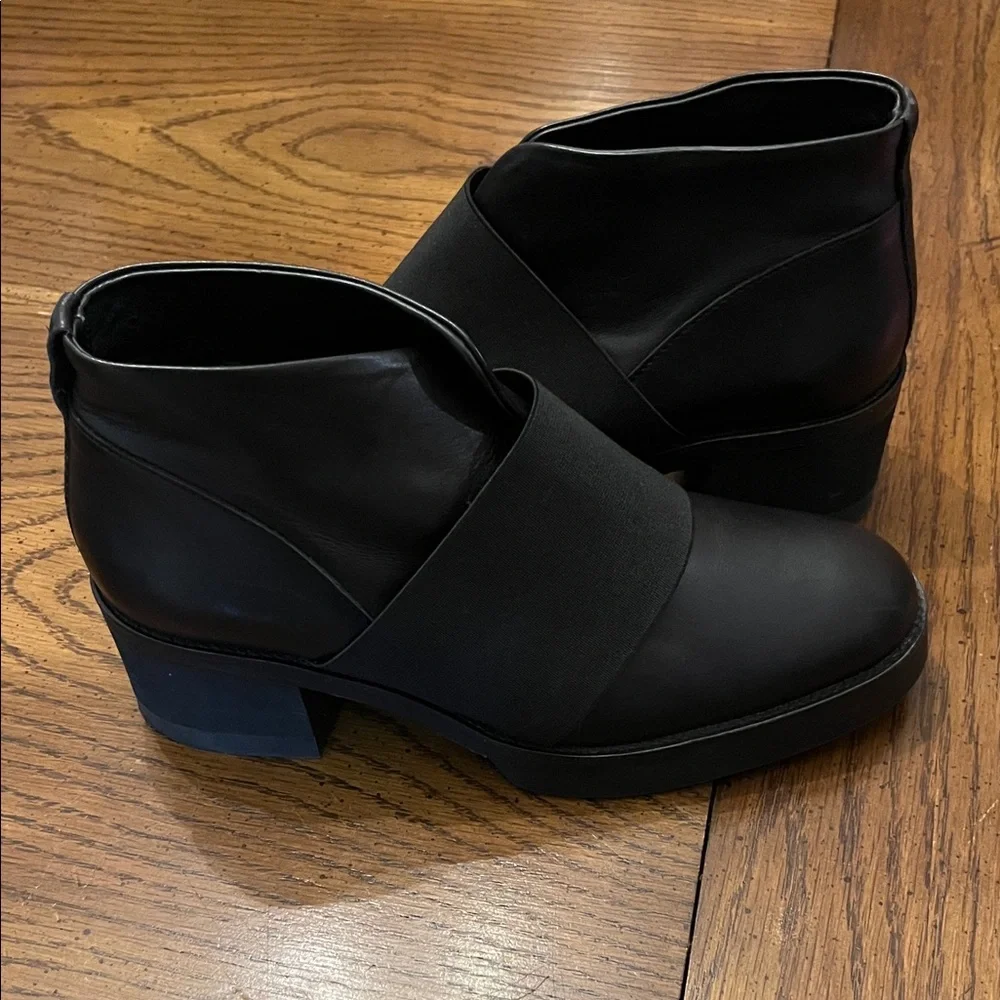 COS Black Leather Ankle Boots, size 38‎